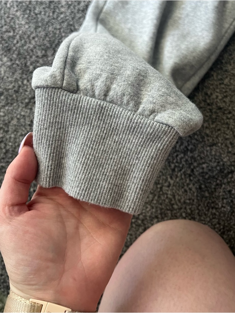 Under Armour Heather Gray Fleece Sweatpants - Picture 5 of 6